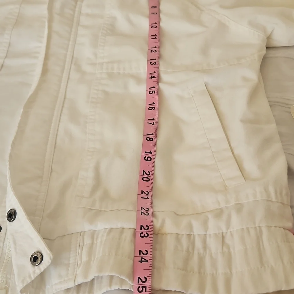Hunt Club Vintage Windbreaker M Cotton/Poly VGUC White Unisex